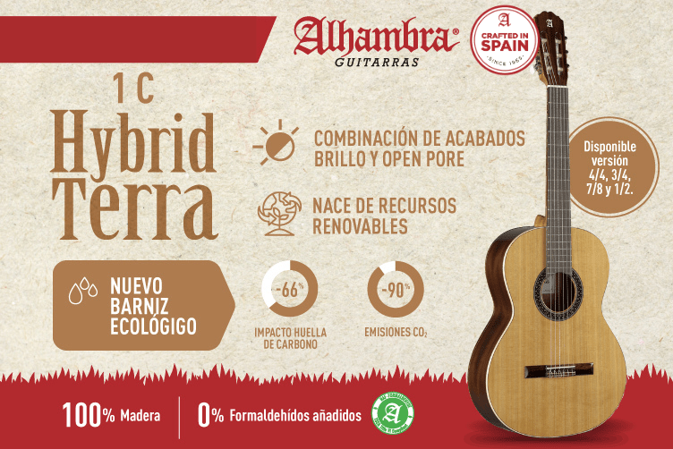 alhambra-guitarras-1-c-ht-hybrid-terra-guitare-classique-4-4 image 6
