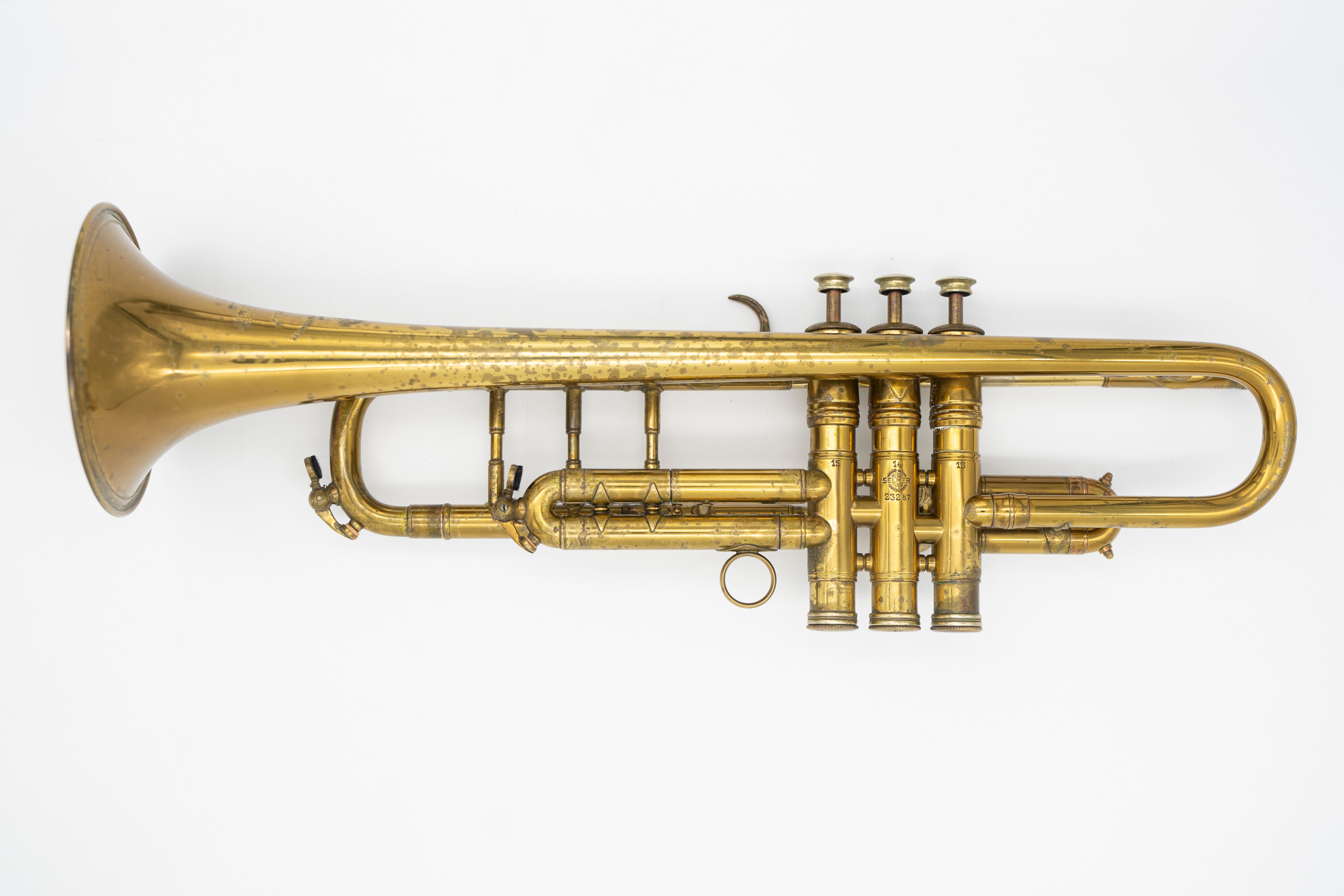 henri-selmer-paris-k-modified-en-ut-n-23287-1959-rewind-trompette-en-ut-vintage image 2