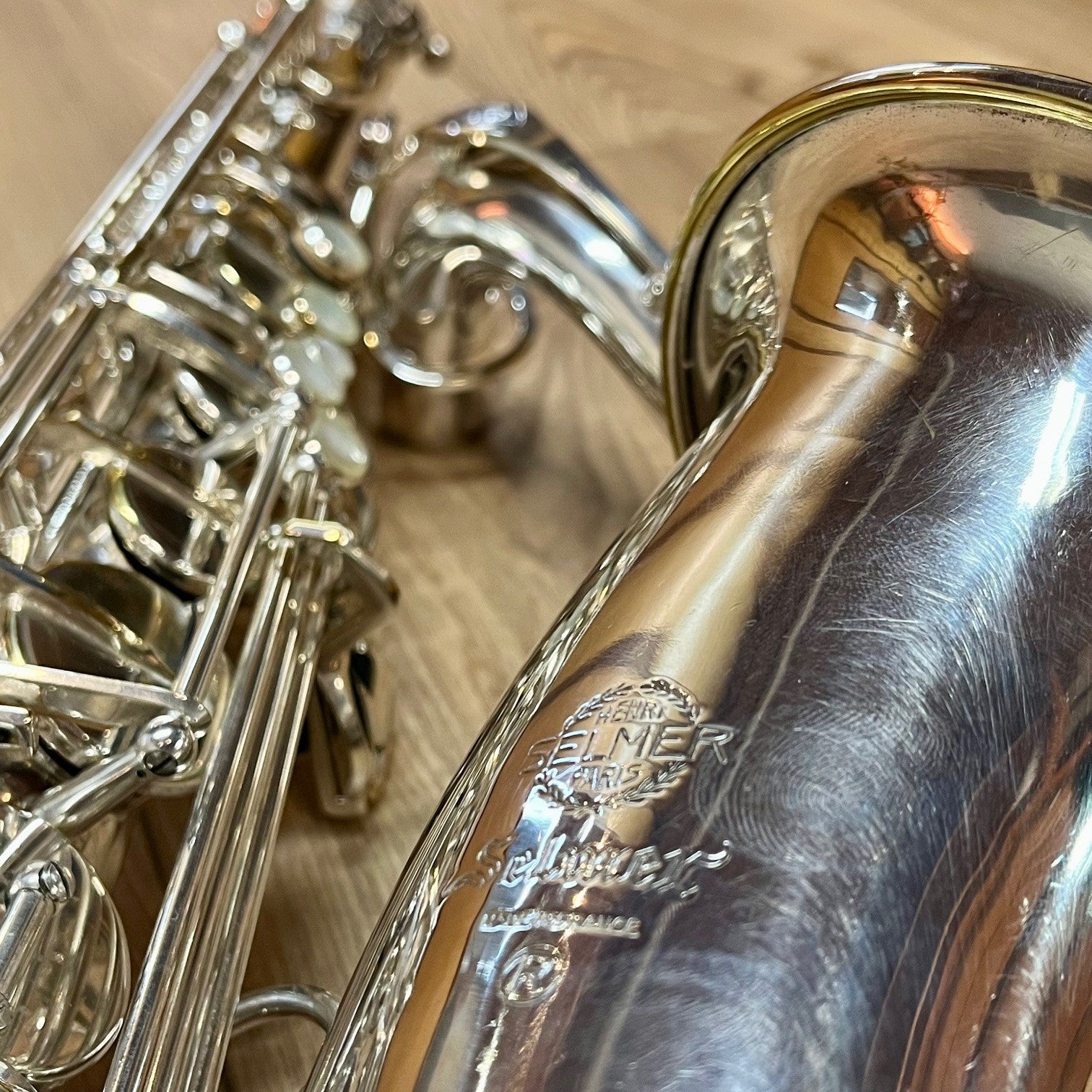 henri-selmer-paris-saxophone-t-nor-mark-vi-n-202xxx-argent-vintage image 5