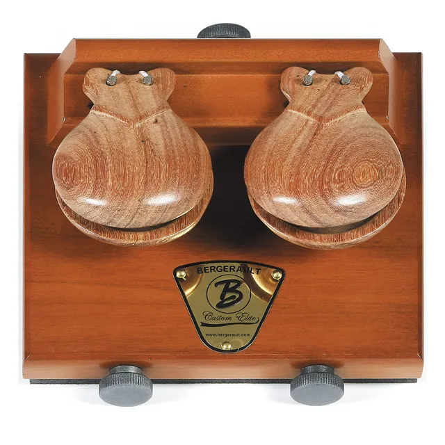 castagnettes-bergerault-concert-series-sur-socle-bois-de-rose image 1