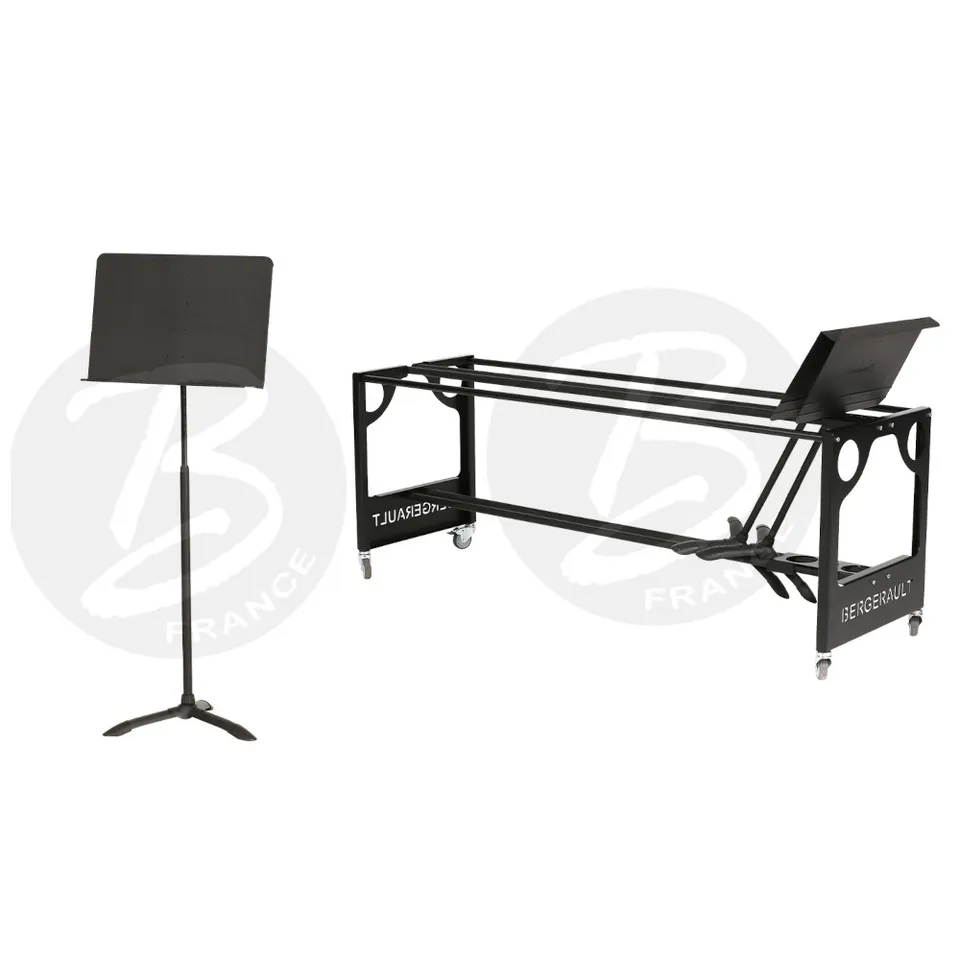 bergerault-bp1-lot-de-20-pupitres-musique-chariot-de-stockage image 1