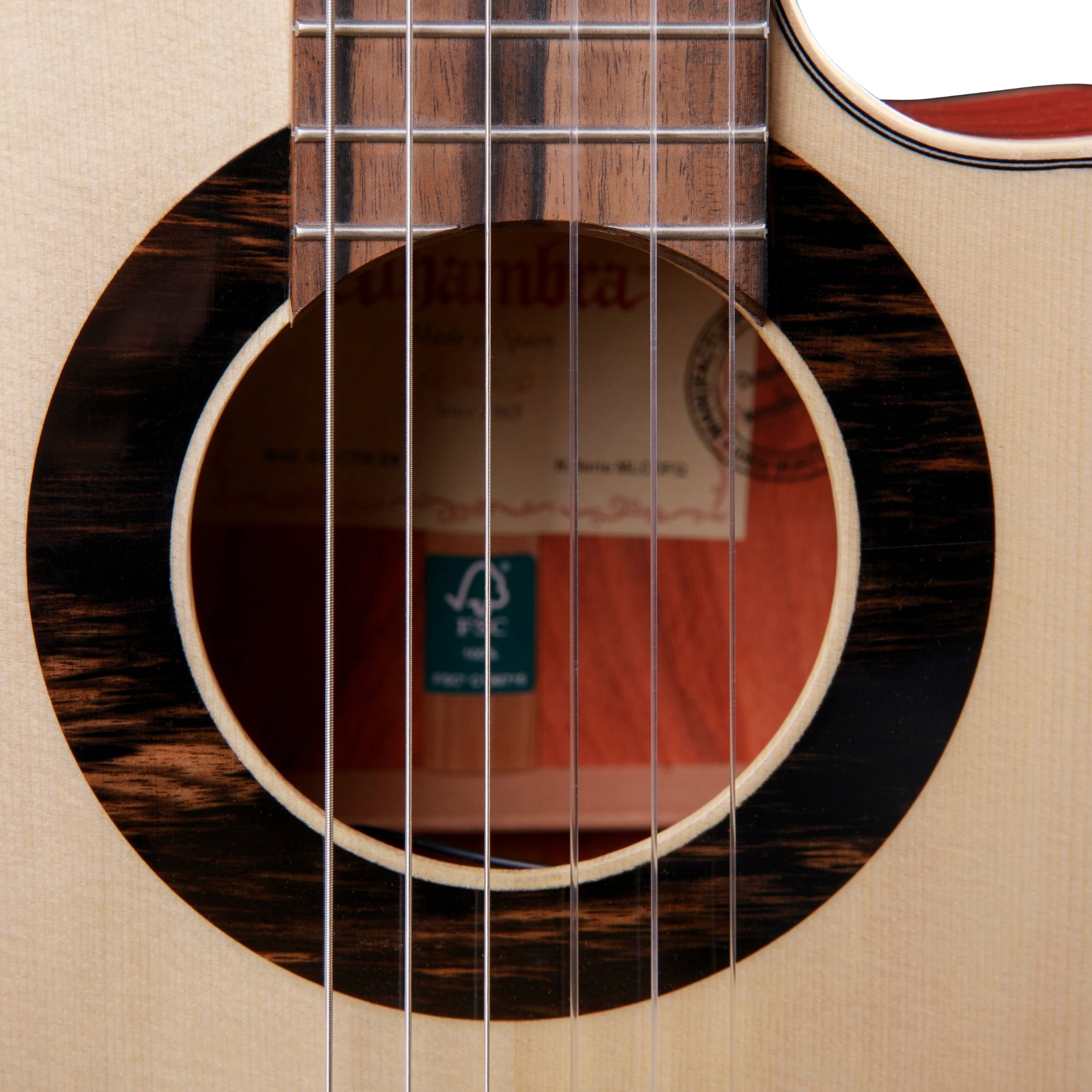 alhambra-guitarras-gs-cut-away-e8-guitare-semi-acoustique-pan-coup-green-sustain image 8