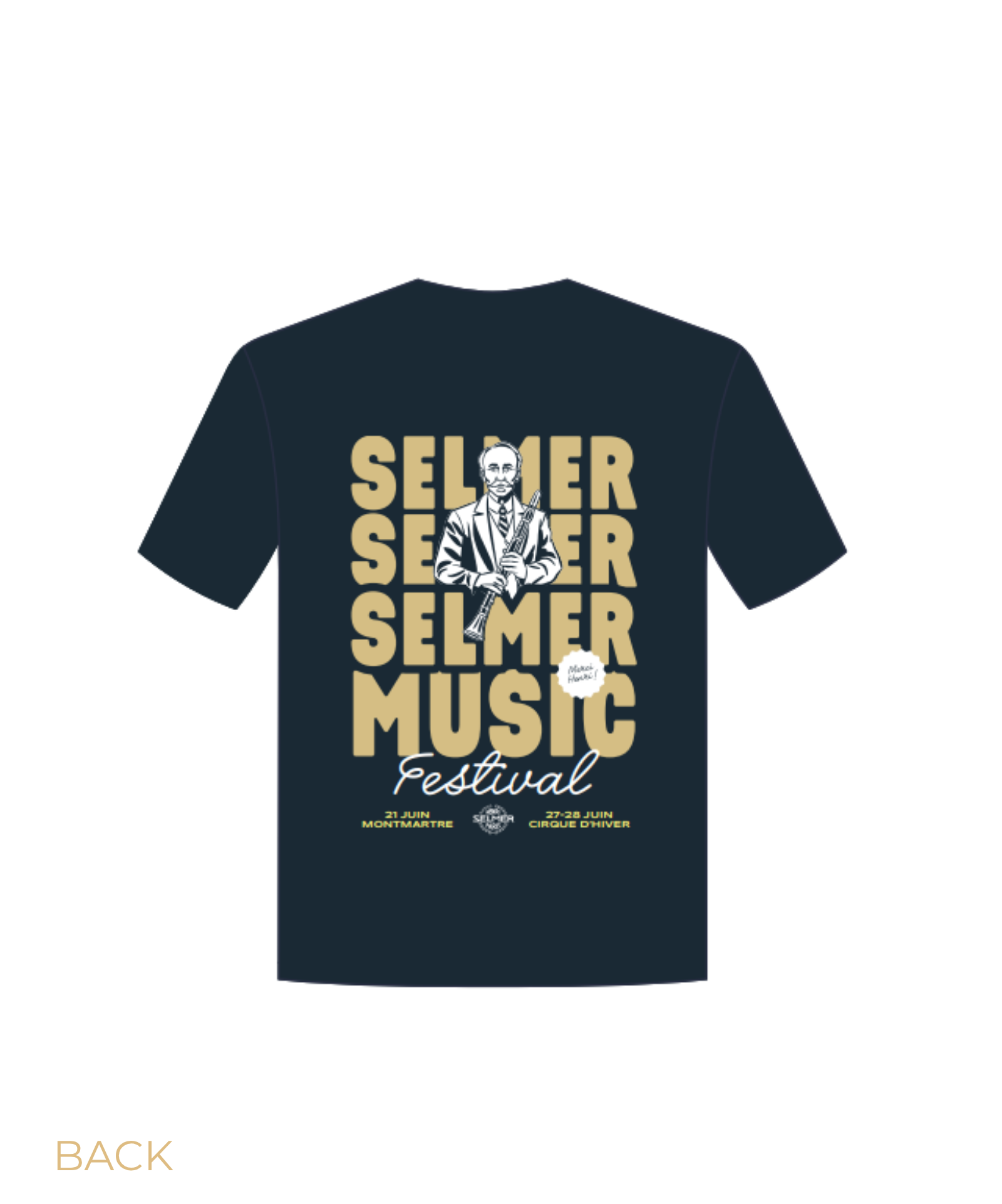 henri-selmer-paris-teeshirt-festival-bleu-edition-limit-e image 2