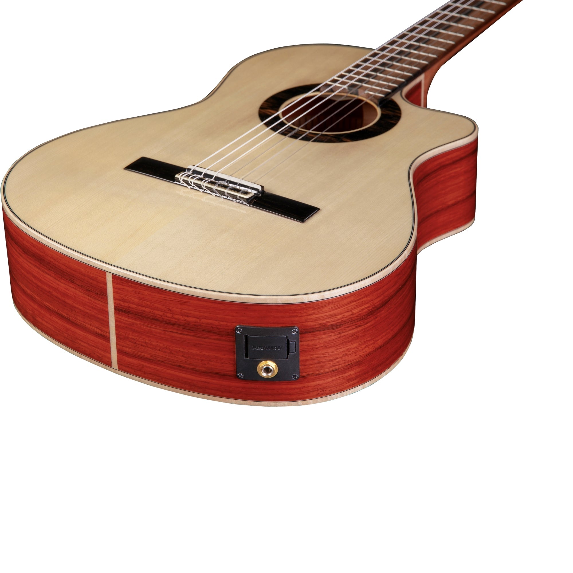 alhambra-guitarras-gs-cut-away-e8-guitare-semi-acoustique-pan-coup-green-sustain image 4