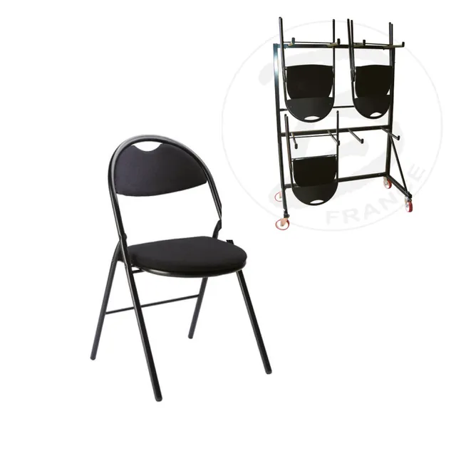 bergerault-concert-series-lot-de-20-chaises-pliantes-1-chariot-de-stockage image 1