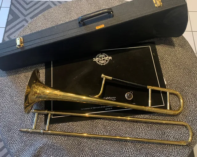 henri-selmer-paris-trombone-t-nor-k23-modified-n-34xx-vintage-ann-es-1950 image 1