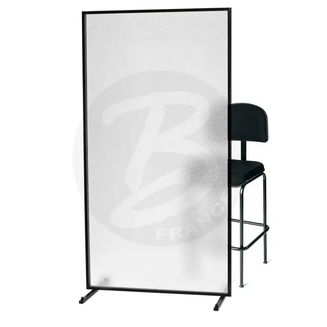 bergerault-cloison-de-protection-translucide-mobile-sur-roulettes-2m-x-1m image 1