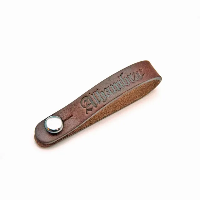 alhambra-guitarras-straplink-cuir-marron-bouton-sangle-16-cm image 1