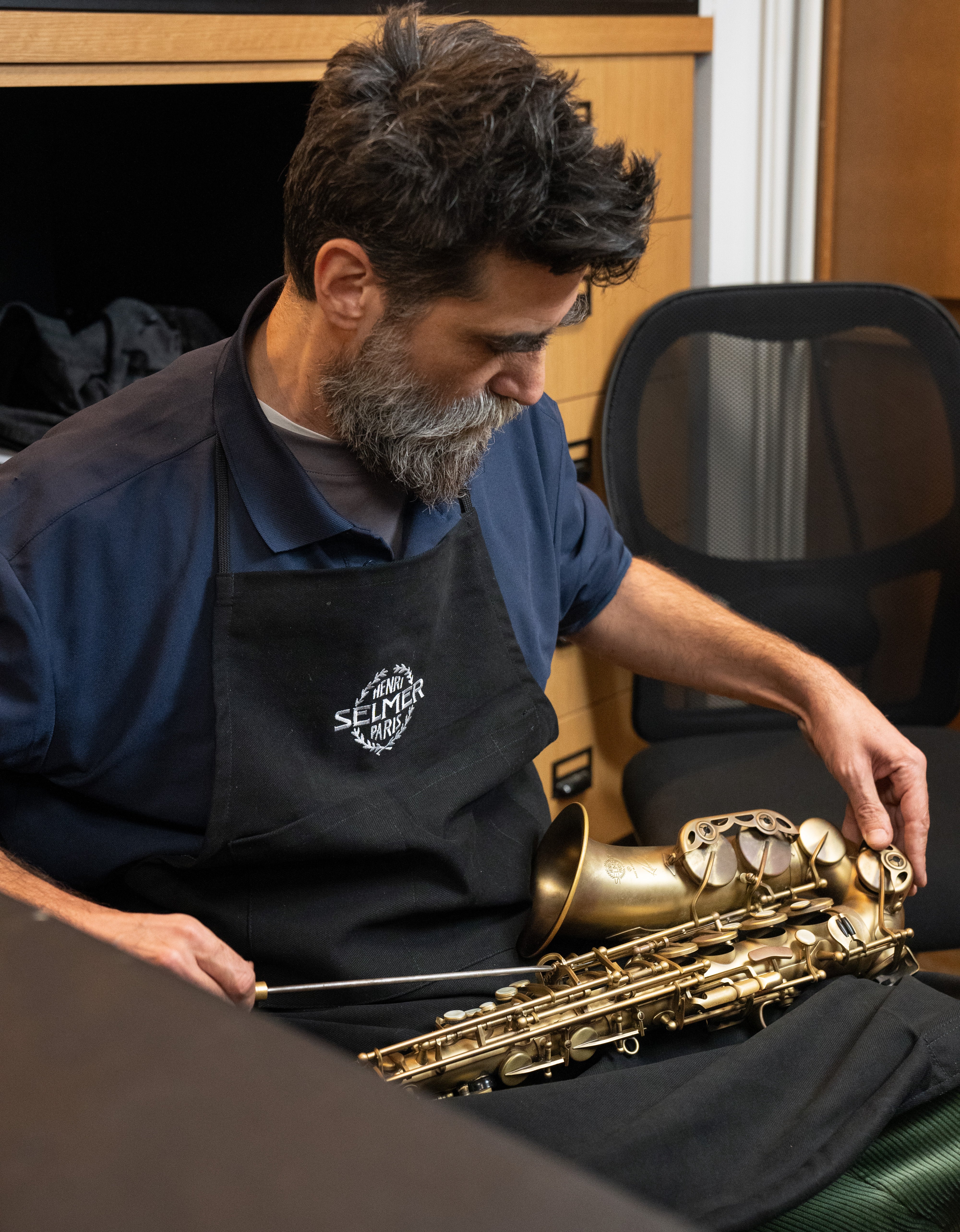 henri-selmer-paris-tablier-d-atelier-noir-99-cm image 2
