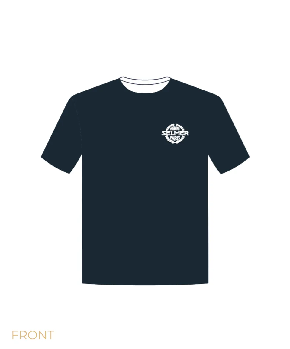 henri-selmer-paris-teeshirt-logo-t-shirt-bleu image 1
