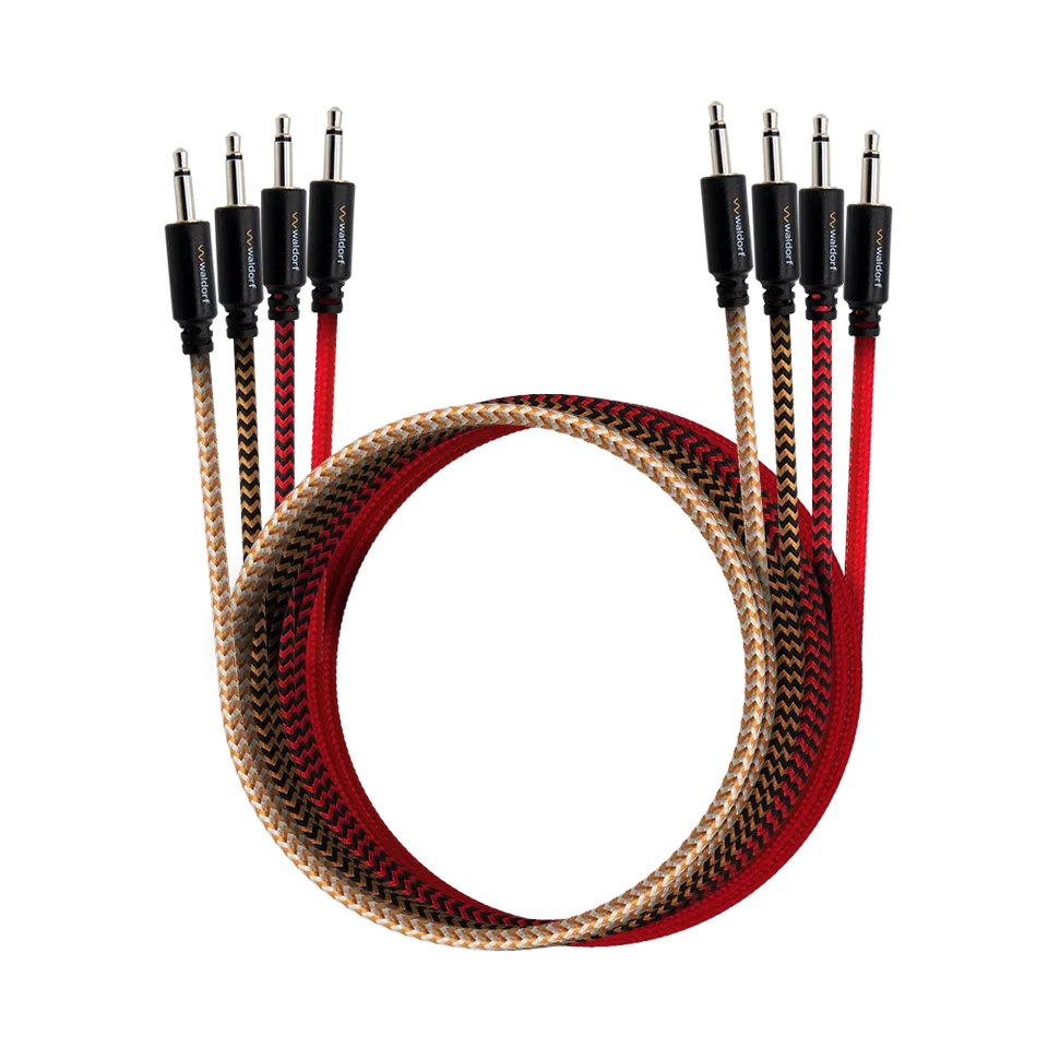 waldorf-music-patch-cables-900-mm-mono-3-5-mm-lot-de-4-c-bles-patch image 1