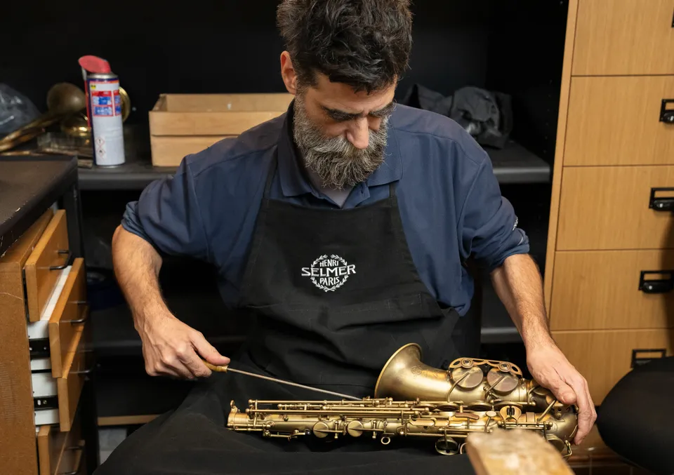 henri-selmer-paris-tablier-d-atelier-noir-99-cm image 1