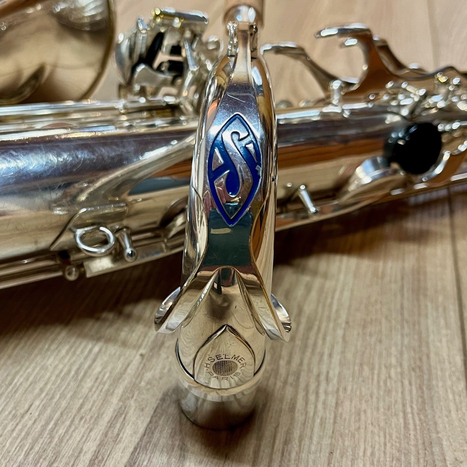henri-selmer-paris-saxophone-t-nor-mark-vi-n-202xxx-argent-vintage image 4