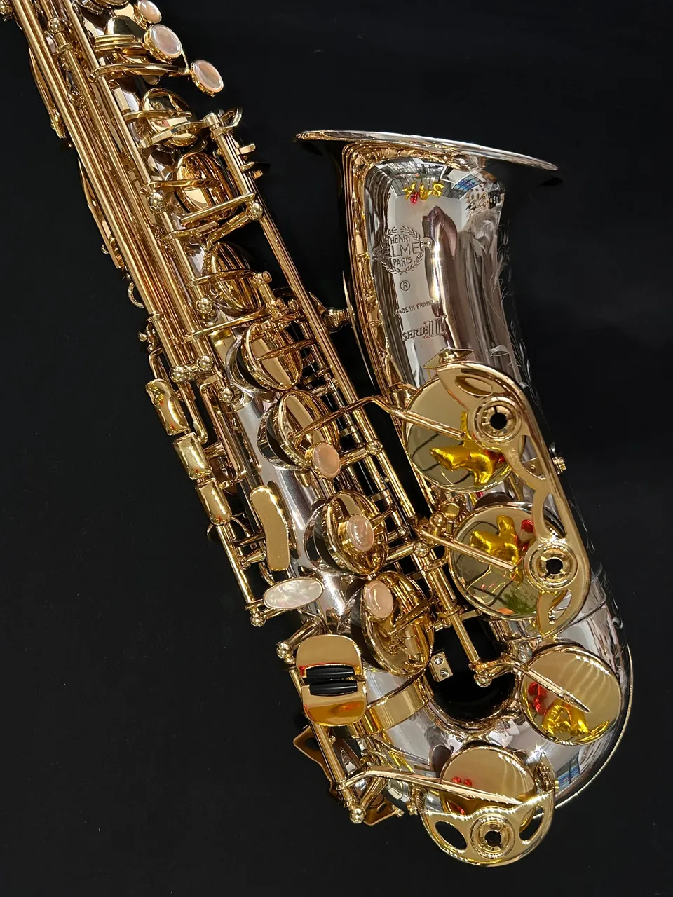 henri-selmer-paris-s-rie-iii-saxophone-alto-argent-massif-avec-tui-bam-peak-perf image 1