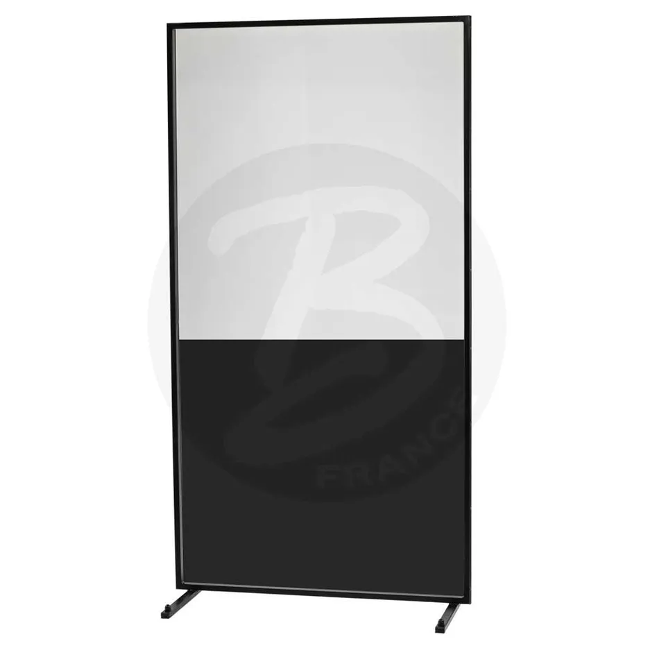 cloison-de-protection-transparente-opaque-bergerault-concert-h-193-cm-x-l-120-cm image 1