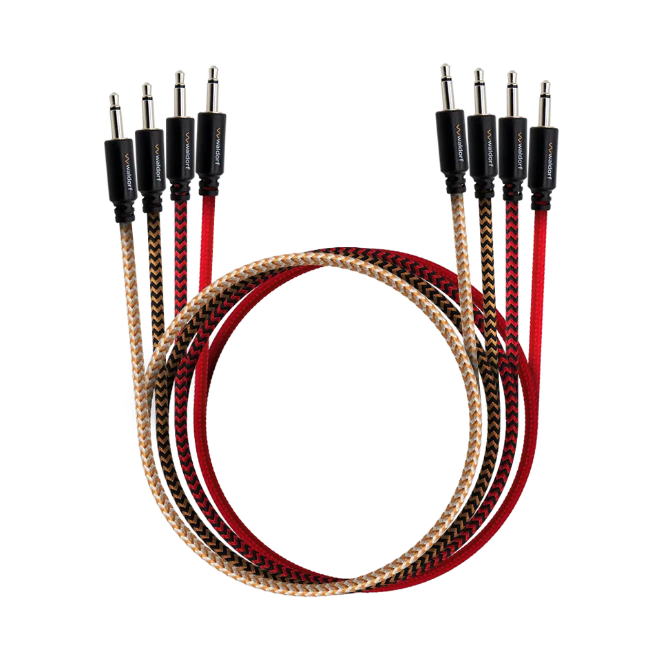 waldorf-music-patch-cables-600mm-mono-3-5mm-4-pack-c-bles-de-patch-tress-s-nylon image 1